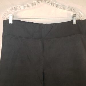 GAP Women's Faux Suede Black Leggings - XL